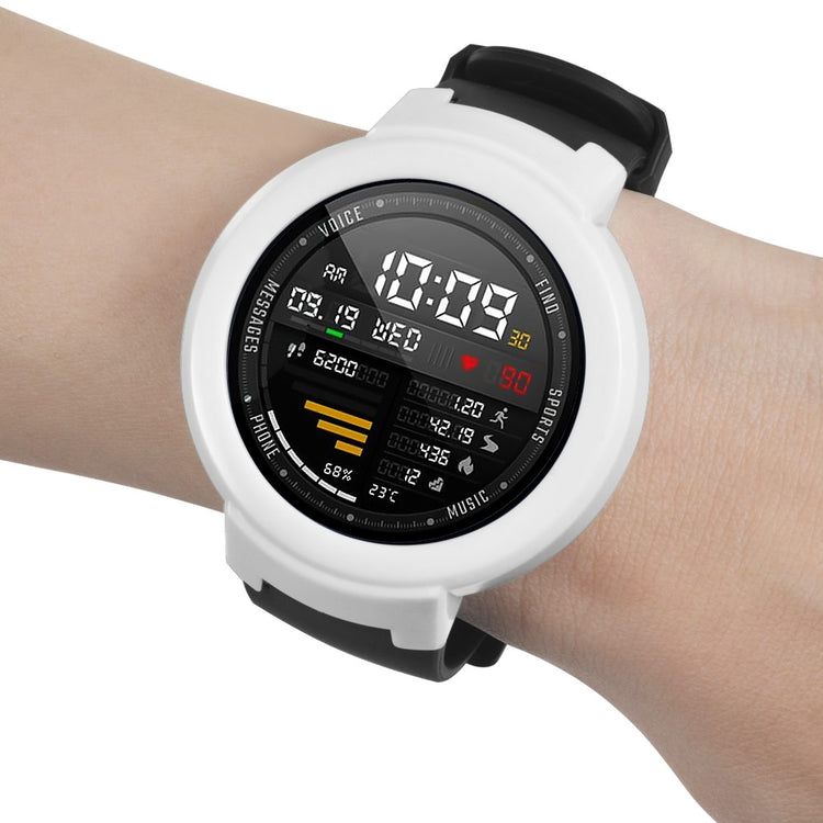 Huami Amazfit Verge / Verge Lite Hard Frame Protective Bumper Shell Case - White#serie_2