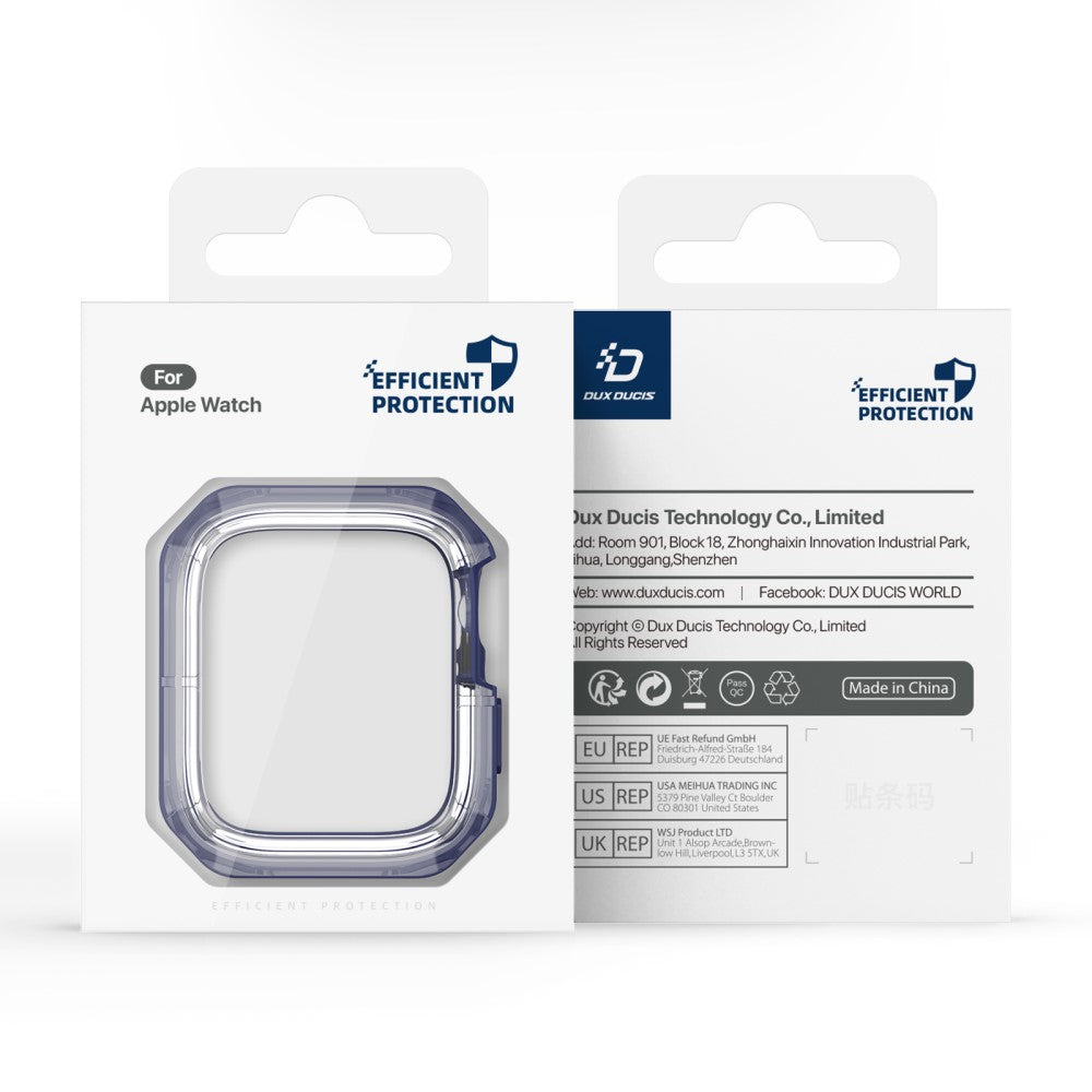 DUX DUCIS Tamo Series Apple Watch 44mm Watch Case and Silicone Smart Watch Cover - Transparent Blue#serie_3