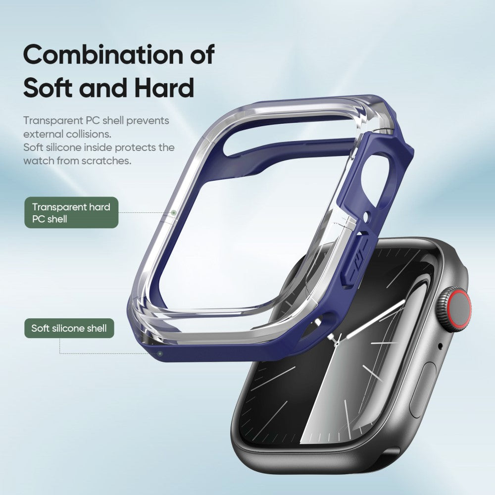Godt Silikone Cover passer til Apple Smartwatch - Blå#serie_3