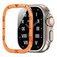 Apple Watch Ultra 49mm / Ultra 2 49mm Watch Case Aluminum Alloy Cover with Tempered Glass Protector
