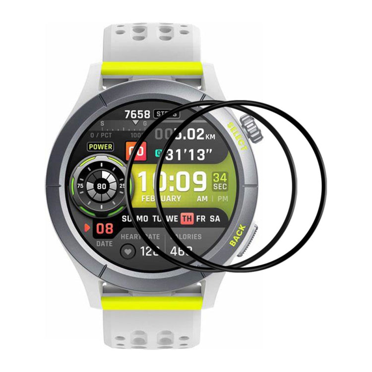 ENKAY HAT PRINCE 2Pcs Huami Amazfit Cheetah / Cheetah Pro Screen Protector Full Cover 3D Curved Soft Bump Resistant Edge and Film#serie_1