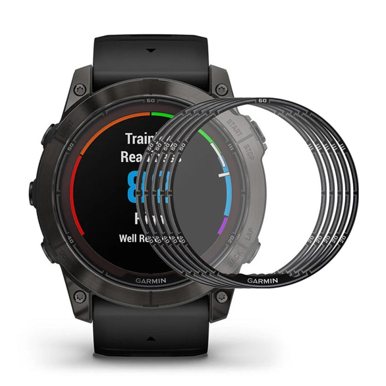 ENKAY HAT PRINCE 5Pcs Garmin Fenix 7 Pro Smartwatch Screen Protector Full Cover 3D Curved Soft Bump Resistant Edge and Clear Film#serie_1