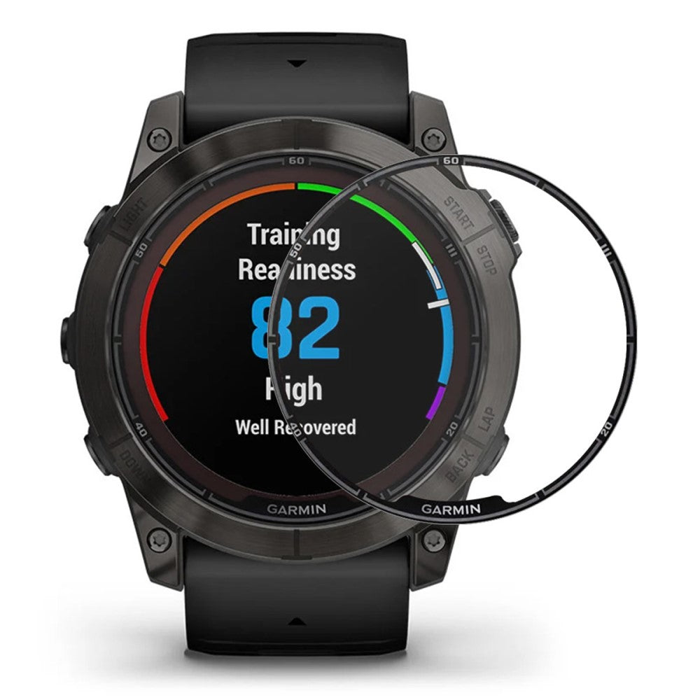 5stk Silikone 3D Kurvet Skærmbeskytter passer til Garmin Fenix 7X Pro - Gennemsigtig#serie_414