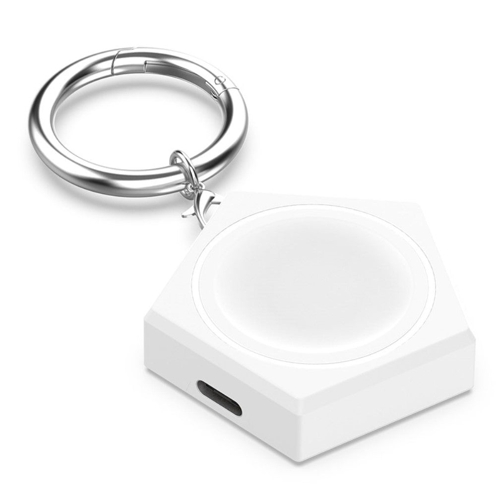 1m Silikone Trådløs USB Ladestation Universal Oplader passer til Huawei Smartwatch - Hvid#serie_2