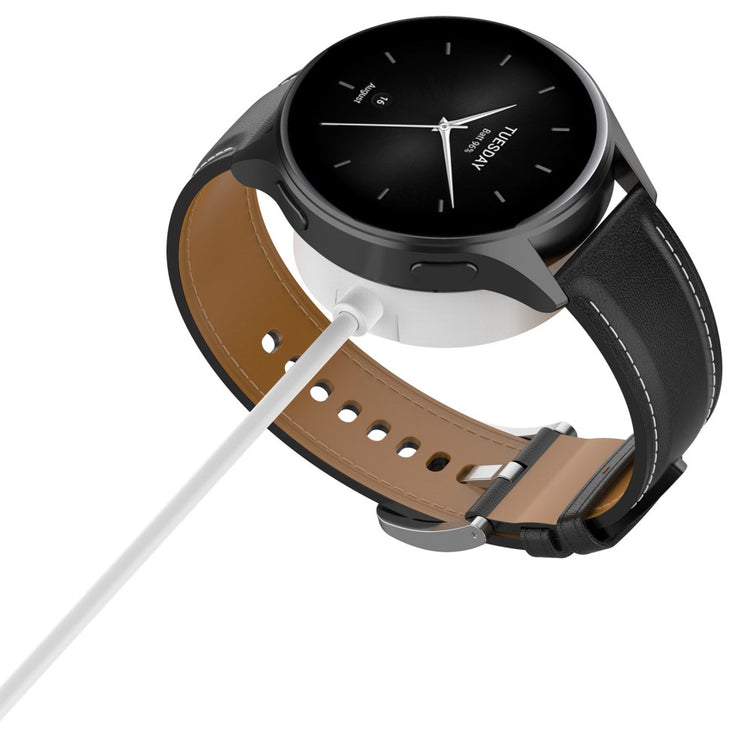 1m Silikone Magnetisk USB Opladningskabel passer til Xiaomi Smartwatch - Hvid#serie_2