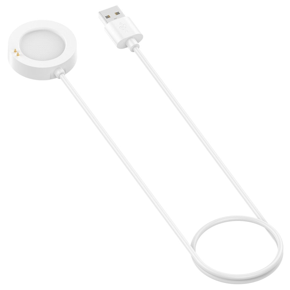 1m Silikone Magnetisk USB Opladningskabel passer til Xiaomi Smartwatch - Hvid#serie_2