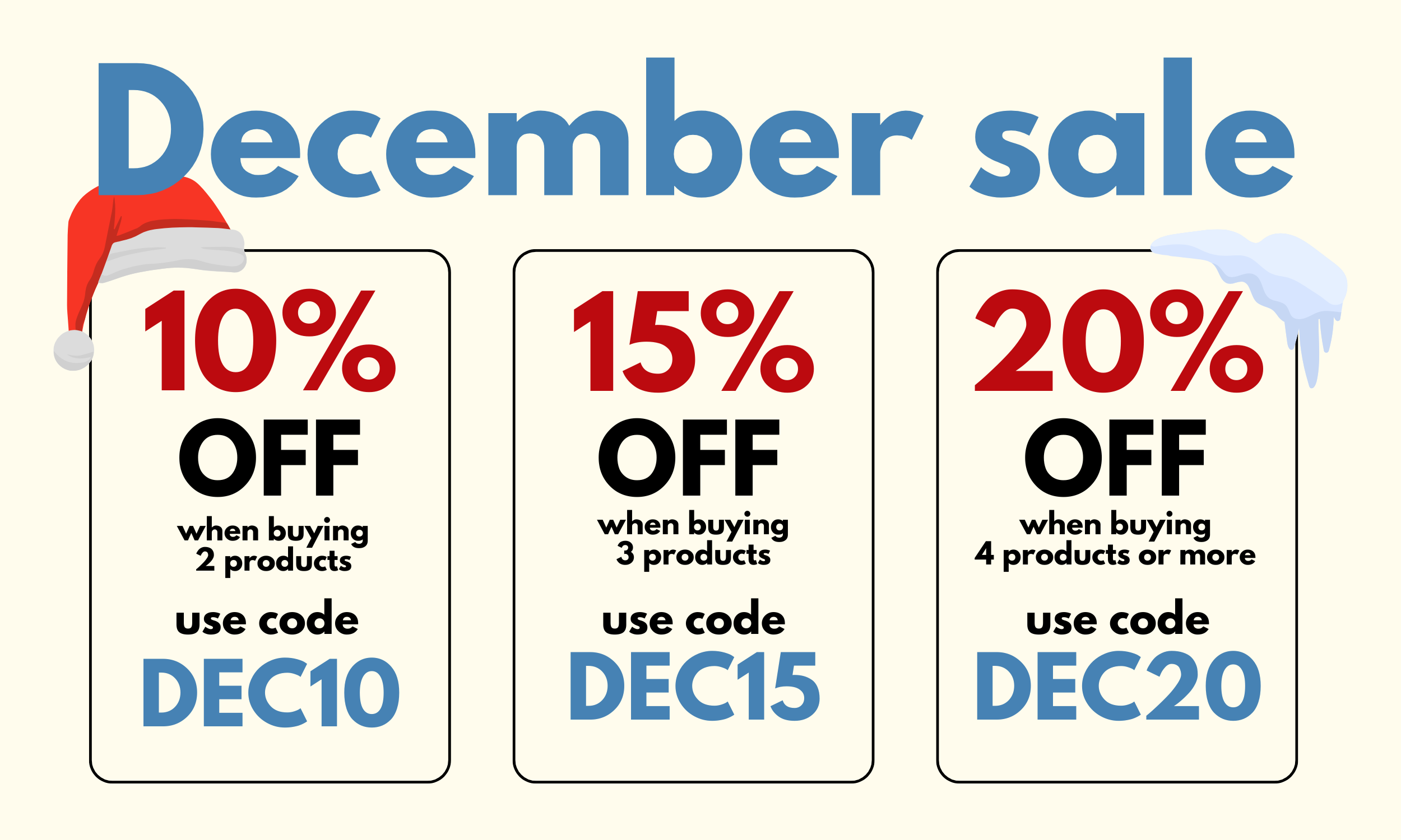 December sale