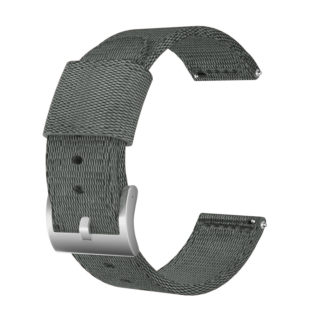 Mega Flot Nylon Rem passer til 22mm - Sølv#serie_bfwu103f