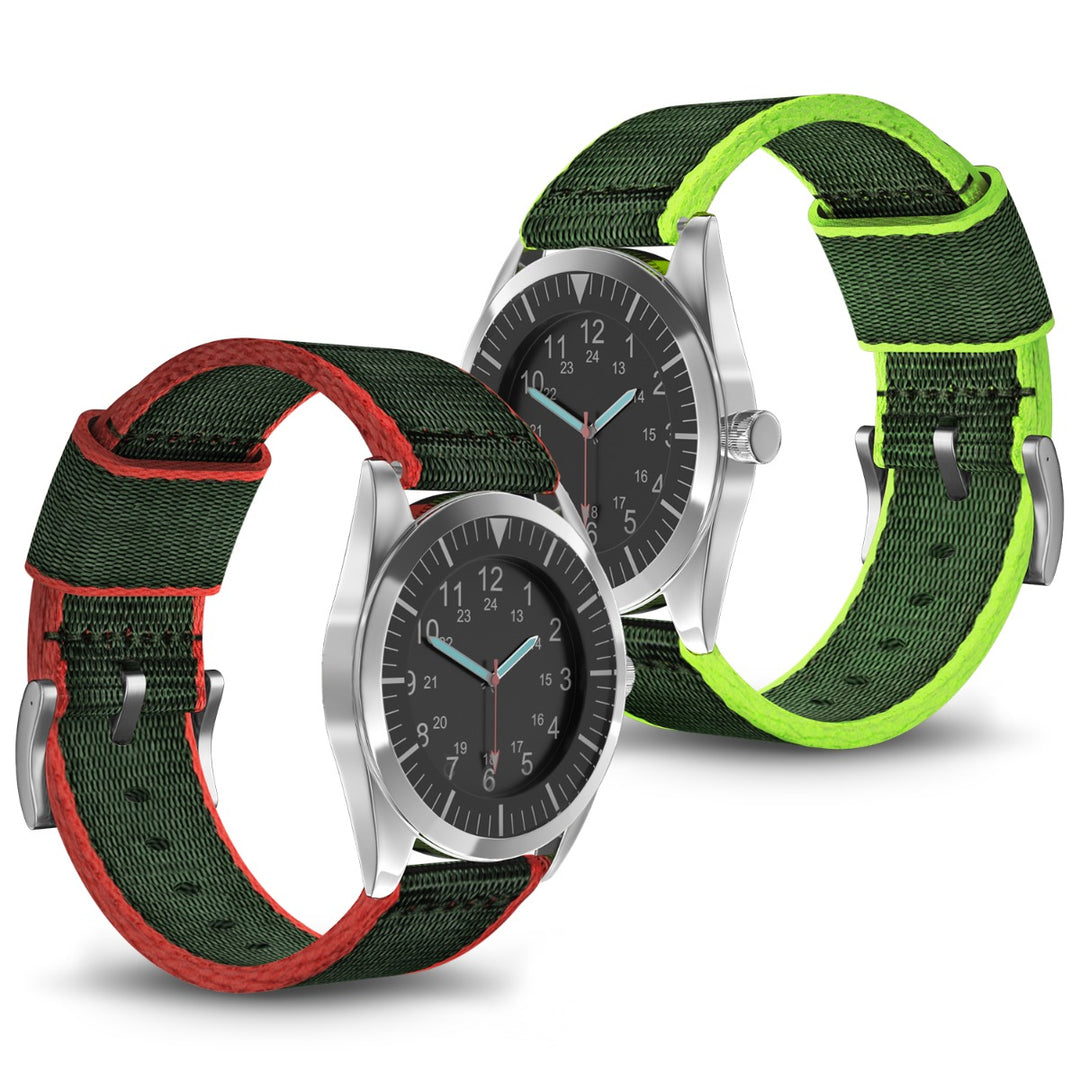 Helt Vildt Hårdfør Nylon Rem passer til 22mm - Grøn#serie_bfwu103h