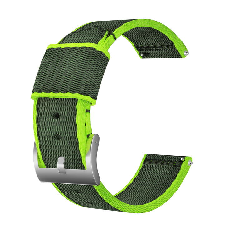Fortrinligt Nylon Rem passer til 24mm - Grøn#serie_bfwu104j