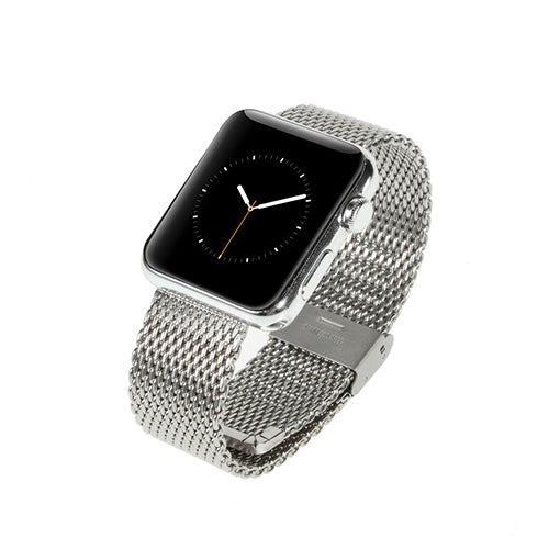 Helt vildt elegant Apple Watch Series 1-3 42mm Metal Rem - Sølv#serie_292