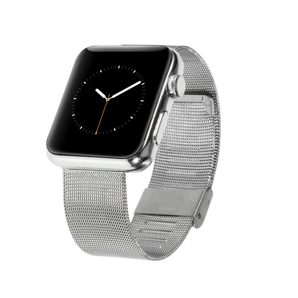 Helt vildt elegant Apple Watch Series 1-3 42mm Metal Rem - Sølv#serie_294