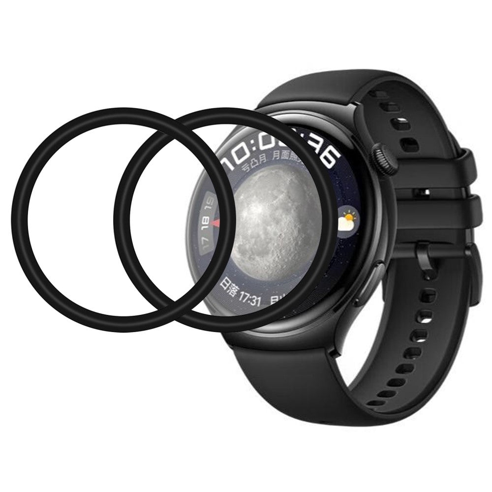 2stk Silikone HD Skærmbeskytter passer til Huawei Watch 4 - Gennemsigtig#serie_452