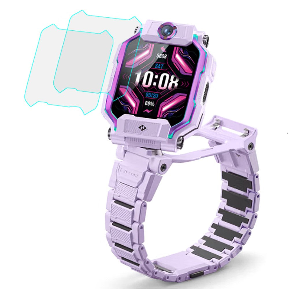 2stk Hærdet Glas Skærmbeskytter passer til XTC Z9 Kids Smart Watch - Gennemsigtig#serie_1