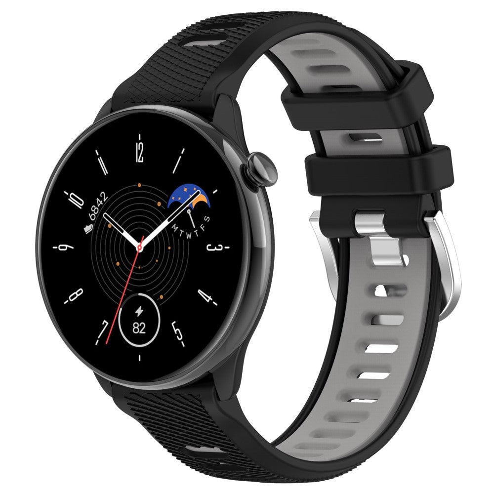 Alle Tiders Silikone Universal Rem passer til Smartwatch - Sort#serie_3