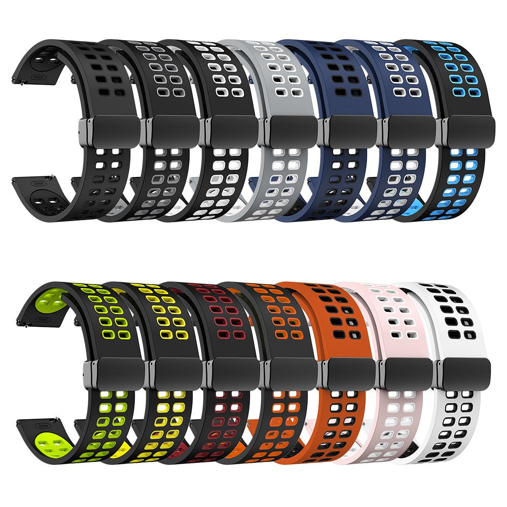 Alle Tiders Silikone Universal Rem passer til Smartwatch - Hvid#serie_2