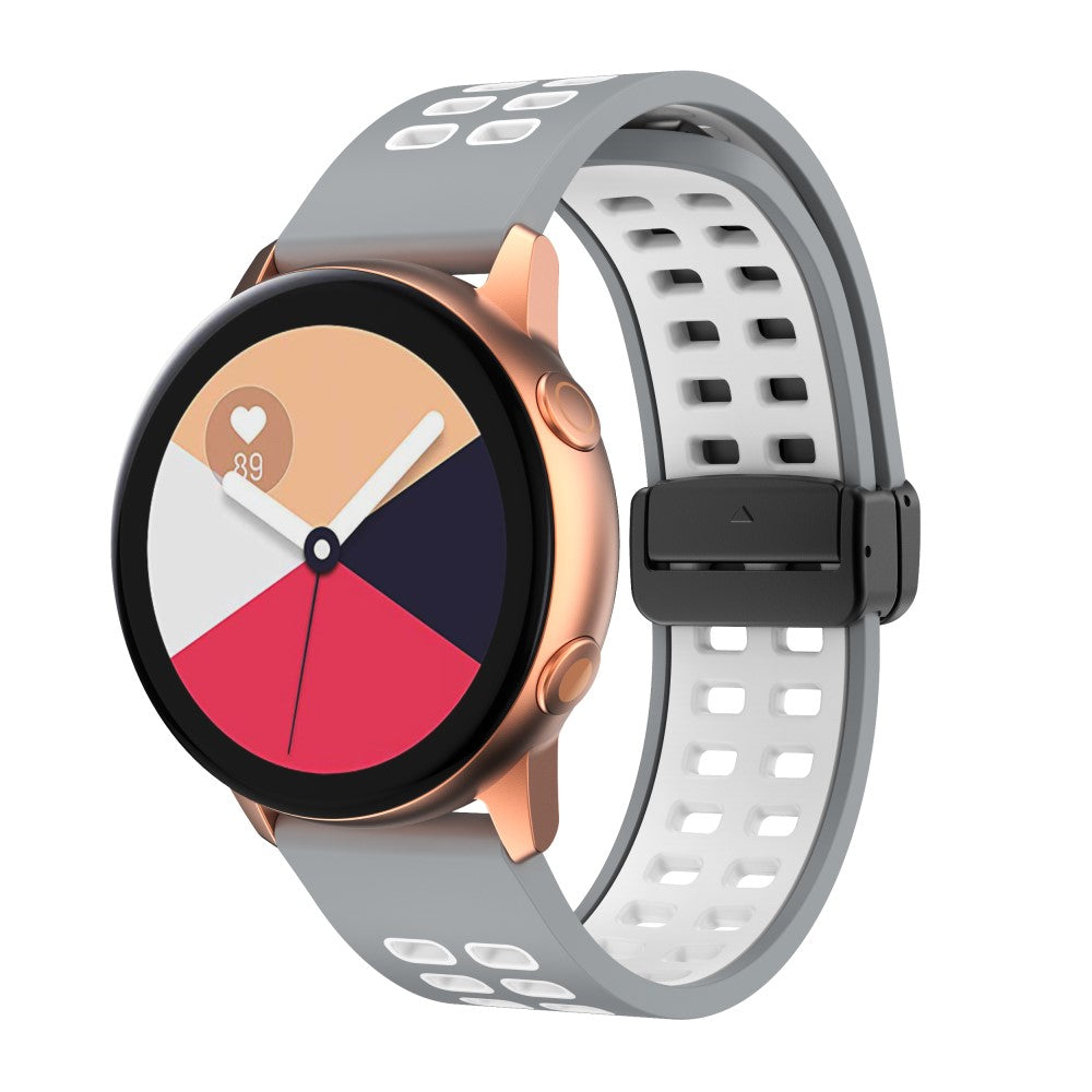 Alle Tiders Silikone Universal Rem passer til Smartwatch - Hvid#serie_5