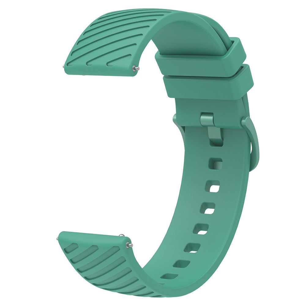 Rigtigt Sejt Silikone Universal Rem passer til Smartwatch - Grøn#serie_1