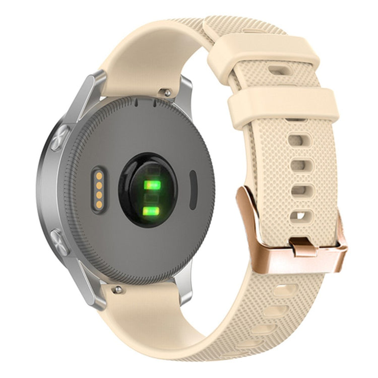 18mm Universal texture pattern silicone strap - Beige#serie_8