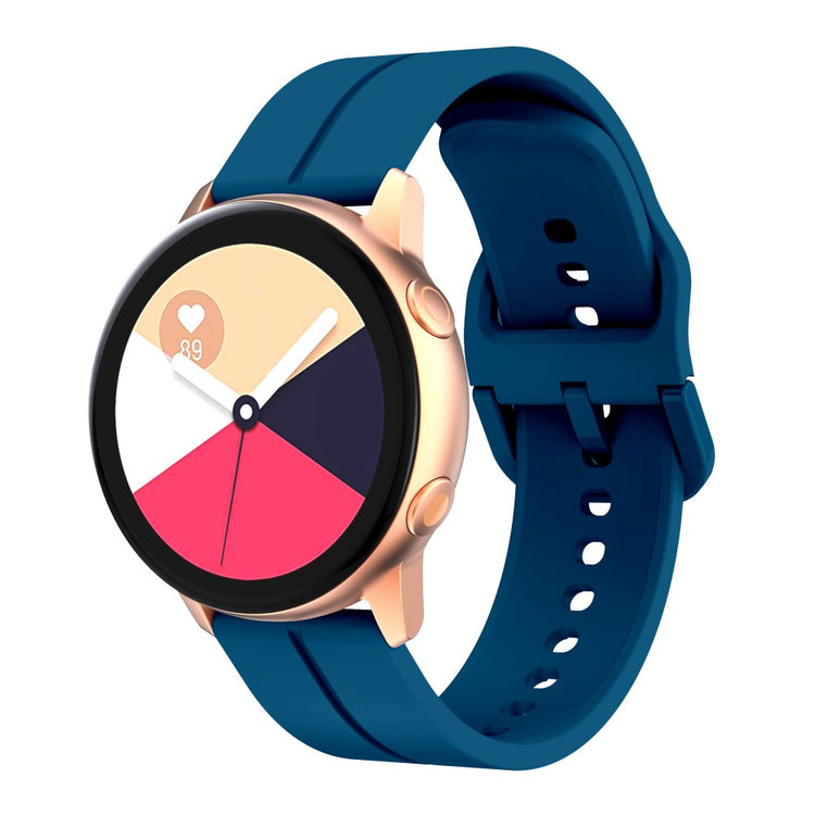Solid Silikone Universal Rem passer til Smartwatch - Grøn#serie_16