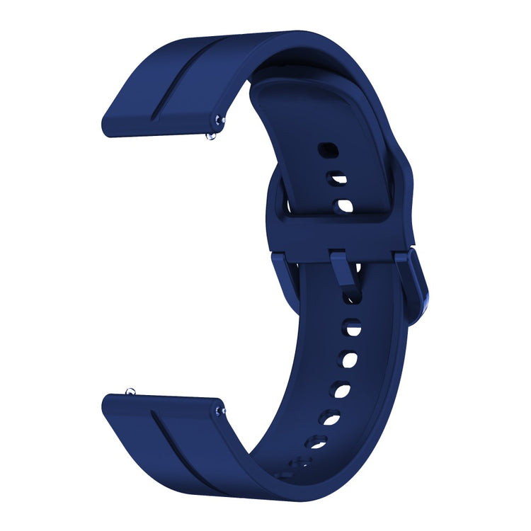 Solid Silikone Universal Rem passer til Smartwatch - Blå#serie_3