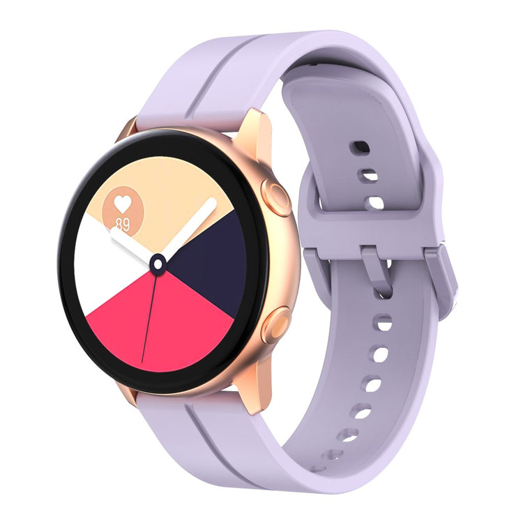 Solid Silikone Universal Rem passer til Smartwatch - Lilla#serie_9