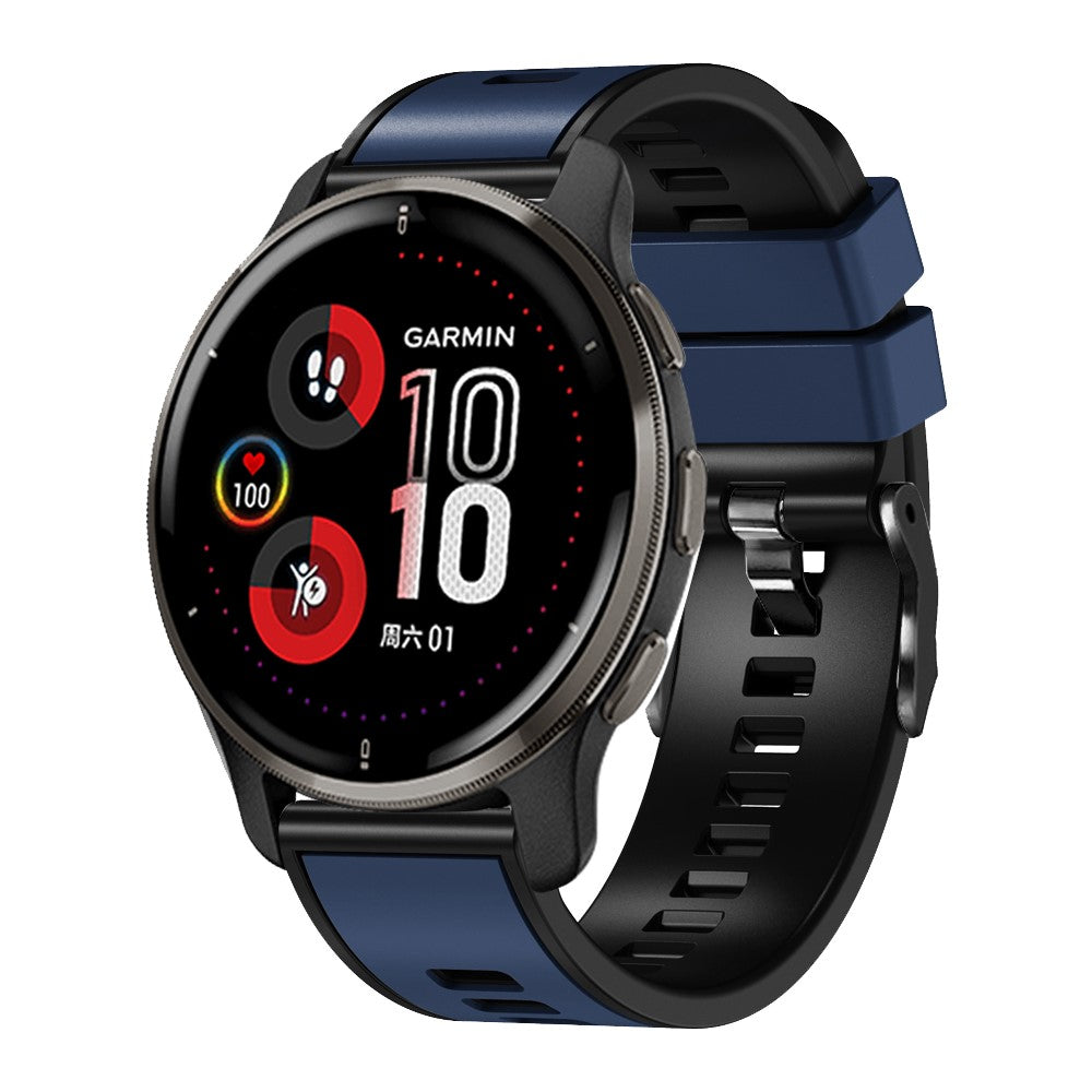 Holdbart Silikone Universal Rem passer til Smartwatch - Blå#serie_13