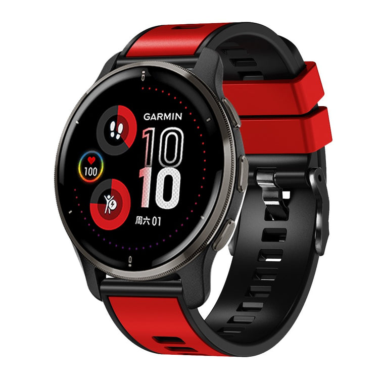 Holdbart Silikone Universal Rem passer til Smartwatch - Rød#serie_5