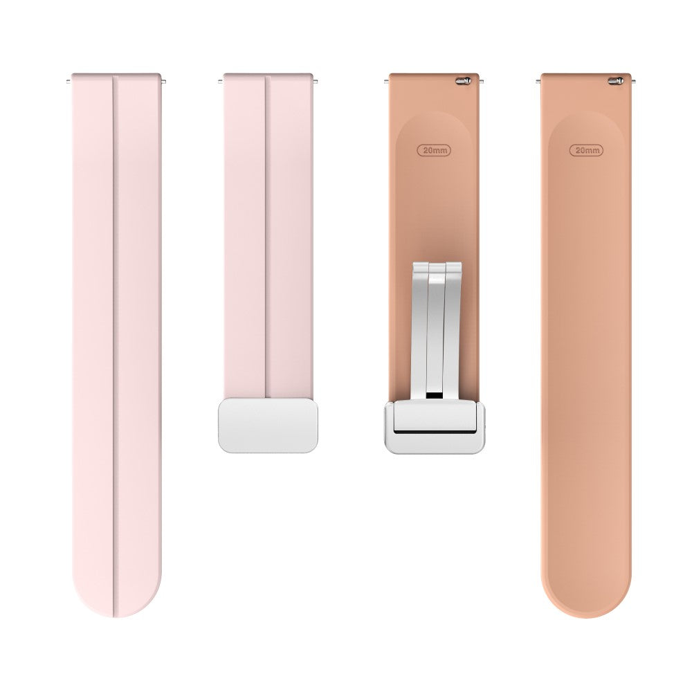 Rigtigt Fint Silikone Universal Rem passer til Smartwatch - Pink#serie_10
