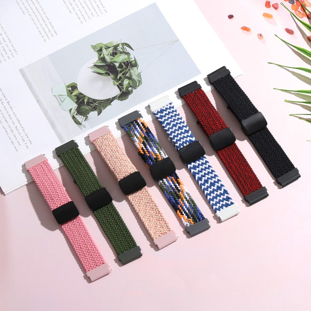 Super Pænt Nylon Universal Rem passer til Smartwatch - Flerfarvet#serie_7