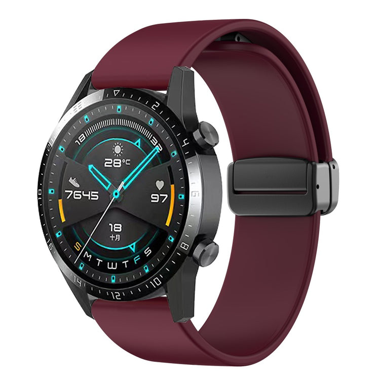 Mega Sejt Silikone Universal Rem passer til Smartwatch - Rød#serie_7