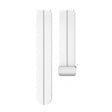 18mm Universal silicone strap with silver buckle