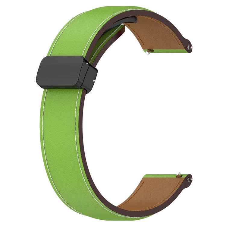 Helt Vildt Flot Ægte Læder Universal Rem passer til Smartwatch - Grøn#serie_4