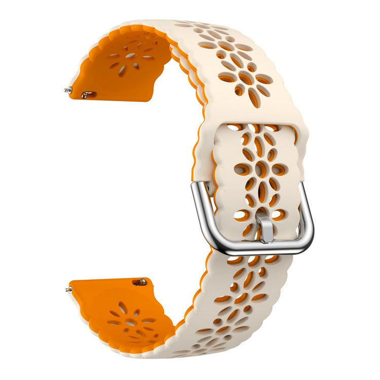 20mm Universal dual color flower hollow strap - Starlight / Orange#serie_12