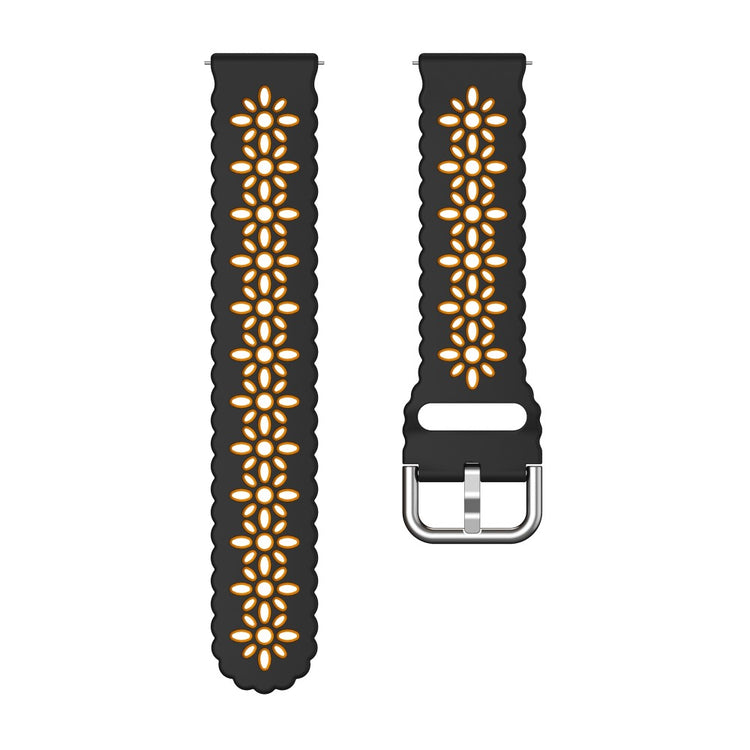 Mega Komfortabel Metal Og Silikone Universal Rem passer til Smartwatch - Sort#serie_5