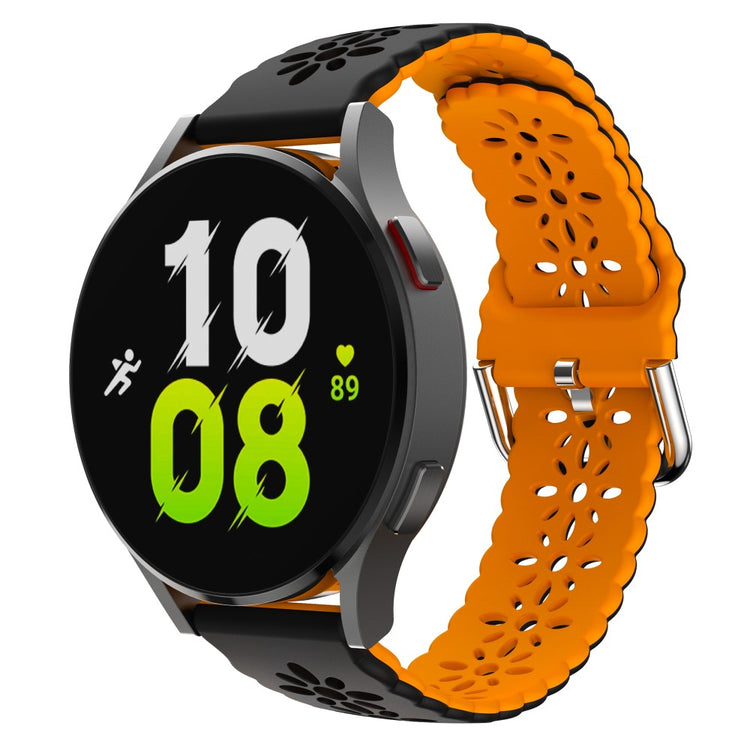 Mega Komfortabel Metal Og Silikone Universal Rem passer til Smartwatch - Sort#serie_5