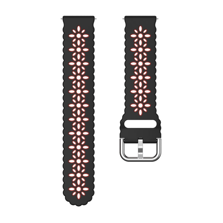 Mega Komfortabel Metal Og Silikone Universal Rem passer til Smartwatch - Sort#serie_6