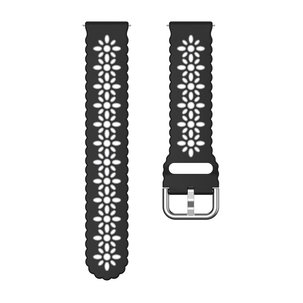 Mega Komfortabel Metal Og Silikone Universal Rem passer til Smartwatch - Sort#serie_7