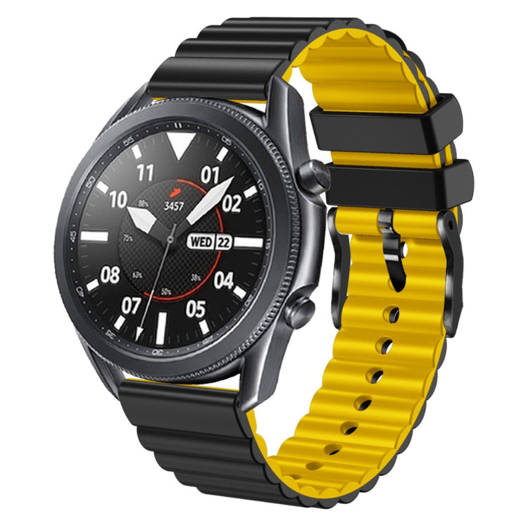 Super Fantastisk Metal Og Silikone Universal Rem passer til Smartwatch - Sort#serie_6