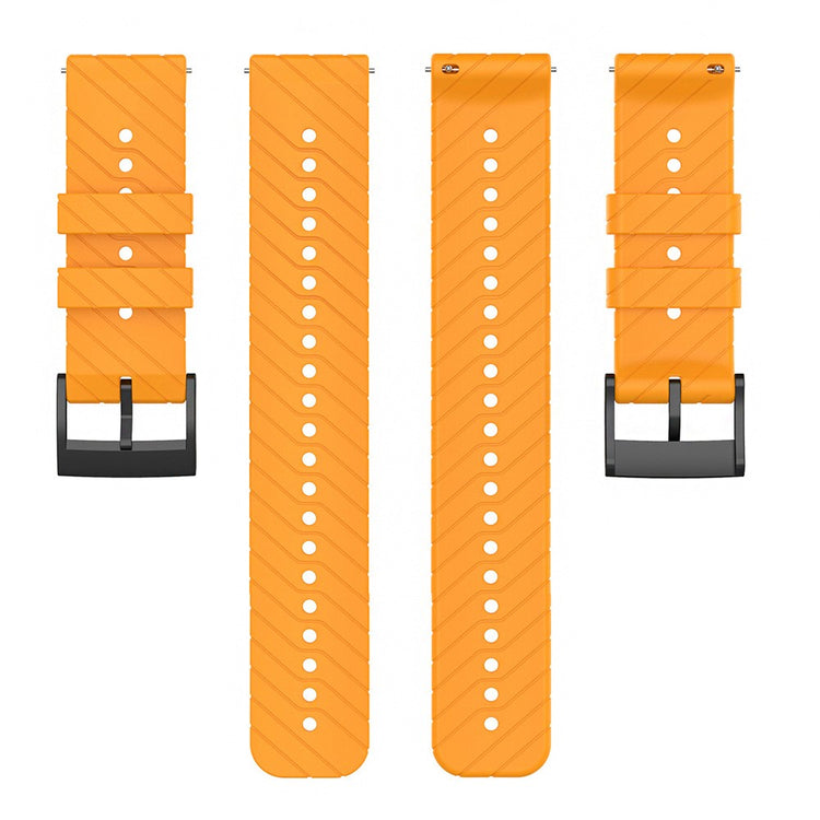Pænt Metal Og Silikone Universal Rem passer til Smartwatch - Orange#serie_3