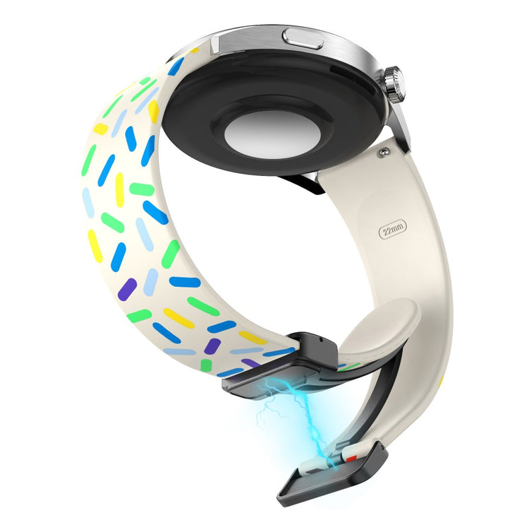 Helt Vildt Rart Metal Og Silikone Universal Rem passer til Smartwatch - Flerfarvet#serie_10