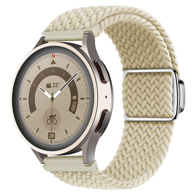 Vildt Godt Metal Og Nylon Universal Rem passer til Smartwatch - Sølv#serie_13