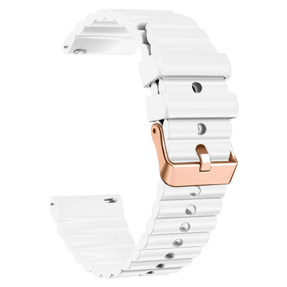 Helt Vildt Smuk Silikone Universal Rem passer til Smartwatch - Hvid#serie_4