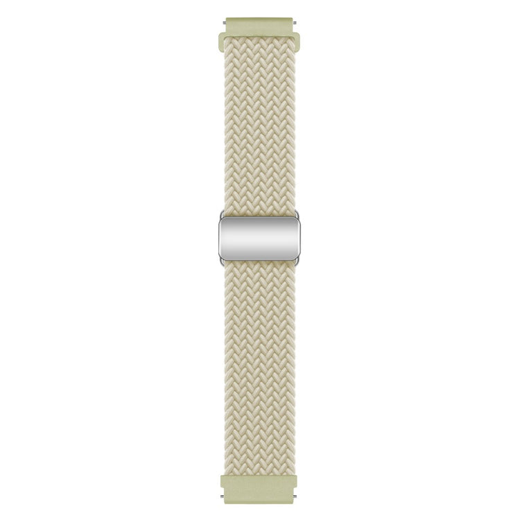 Vildt Smuk Metal Og Nylon Universal Rem passer til Smartwatch - Hvid#serie_13