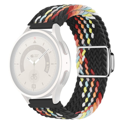 20mm Universal nylon strap with magnetic buckle - Black  Rainbow#serie_18