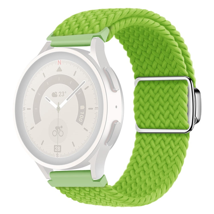 20mm Universal nylon strap with magnetic buckle - Yellowgreen#serie_6
