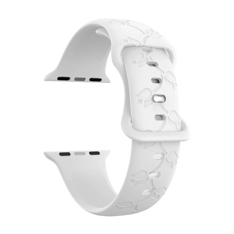 Helt Vildt Fed Silikone Rem passer til Apple Watch Ultra - Hvid#serie_1