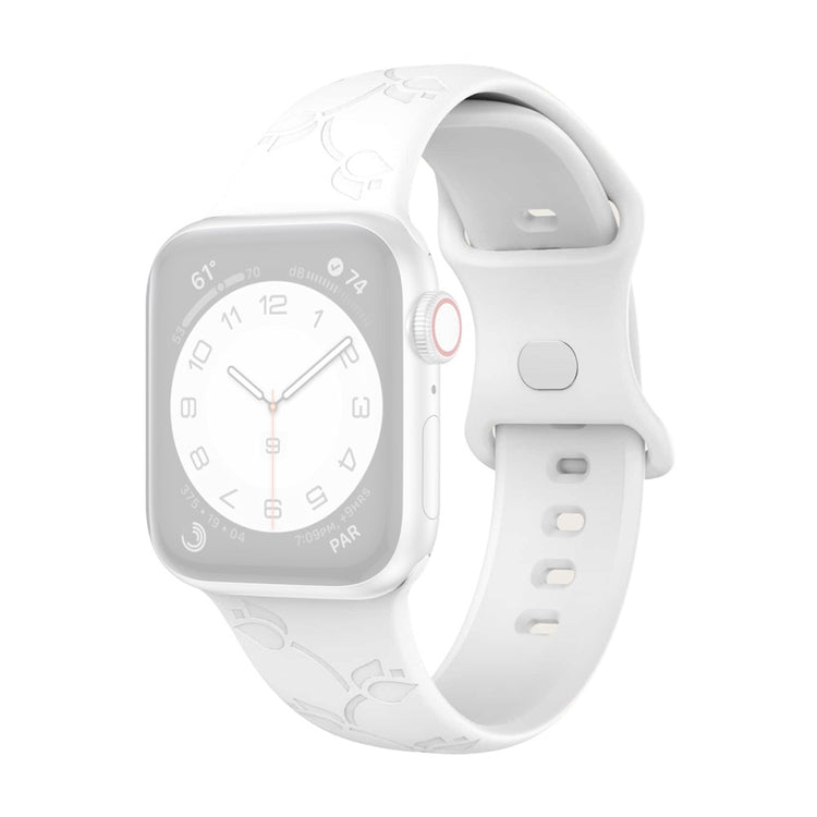 Helt Vildt Fed Silikone Rem passer til Apple Watch Ultra - Hvid#serie_1
