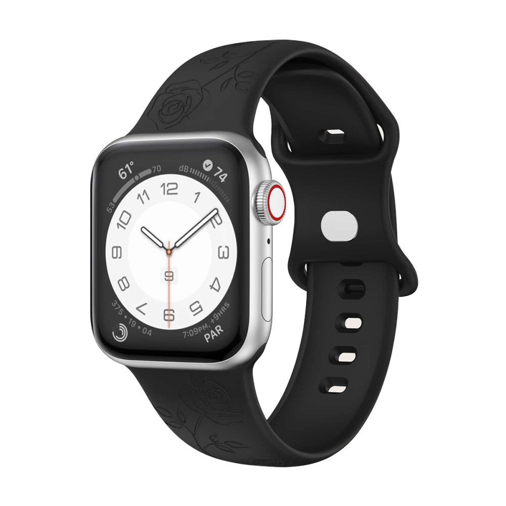 Helt Vildt Fed Silikone Rem passer til Apple Watch Ultra - Sort#serie_3