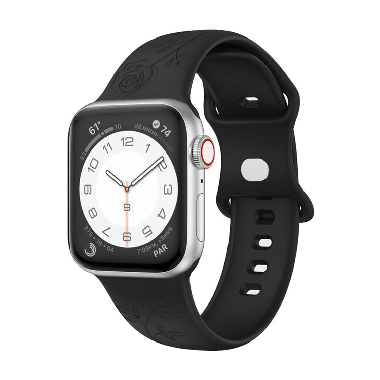 Helt Vildt Fed Silikone Rem passer til Apple Watch Ultra - Sort#serie_3